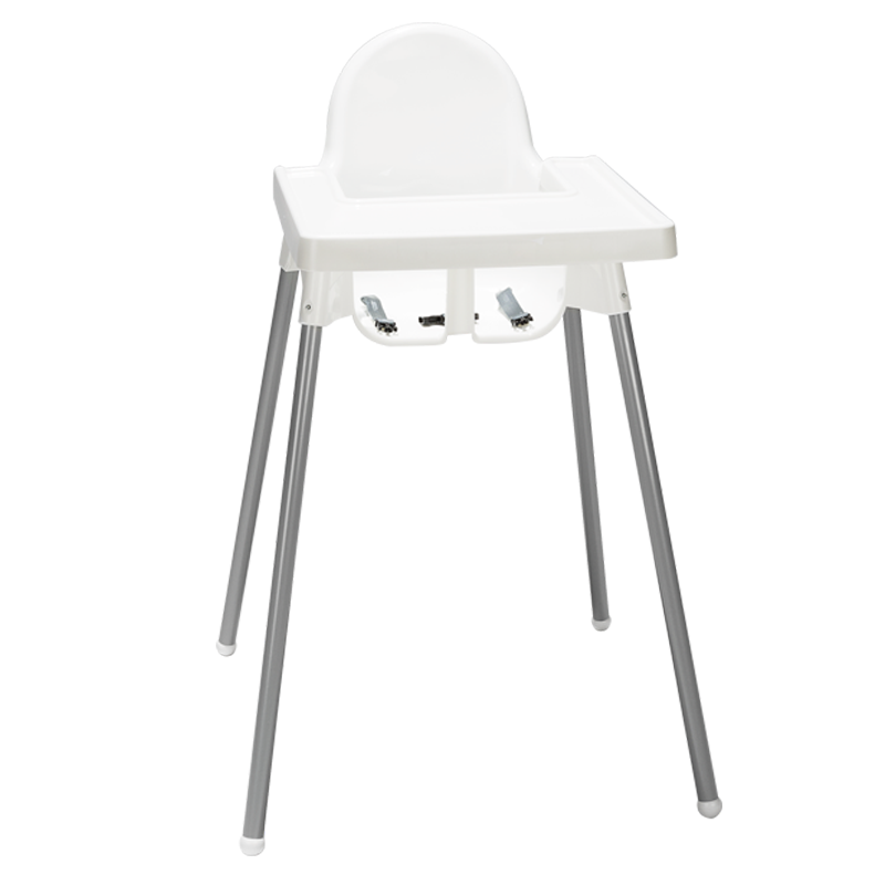Chaise haute bébé H 90 cm (L 58 P 62 cm)