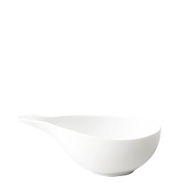 Saucière porcelaine blanche 19 x 9 cm H 6 cm