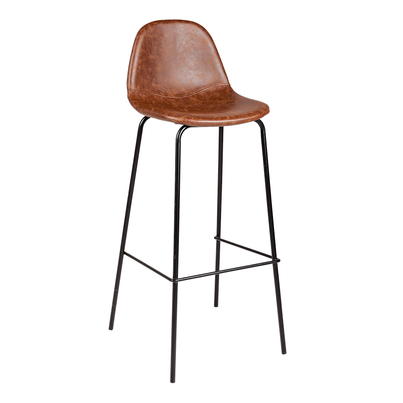 Chaise haute cuir H 78 cm