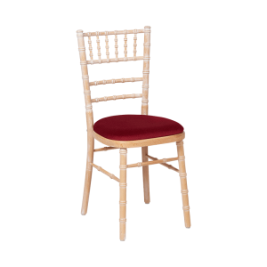 Chaise Natura avec galette bordeaux