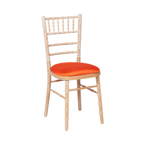 Chaise Natura avec galette orange