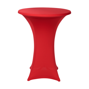 Mange-debout houssé stretch rouge Ø 85 x H 110 cm