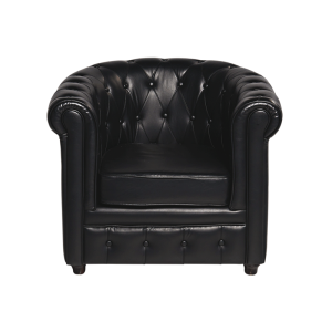 Club Chesterfield noir 82 x 75 cm H 75 cm