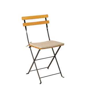 Chaise Trocadéro Wood avec galette ficelle