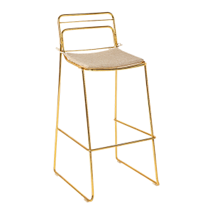 Chaise haute Filor H 100 cm avec galette ficelle