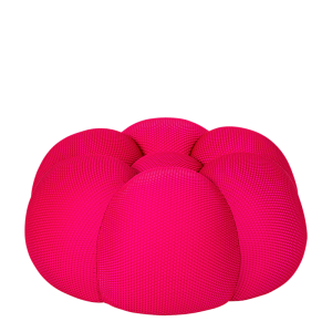 Pouf Bulle framboise Ø 80 cm H 37 cm