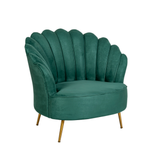 Fauteuil Coquillage vert 81 x 95 cm H 87 cm