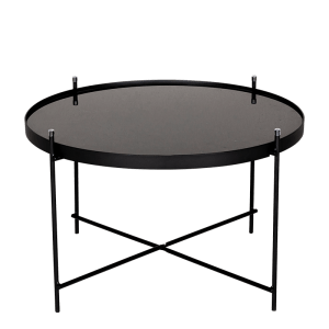 Table basse Filor noire Ø 62,5 cm H 40 cm