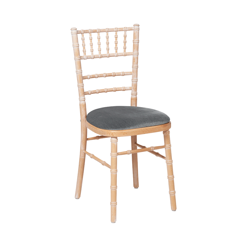 Chaise Natura avec galette grise