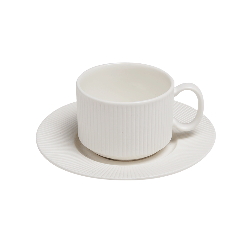 Tasse et sous-tasse à café 18cl Ginseng