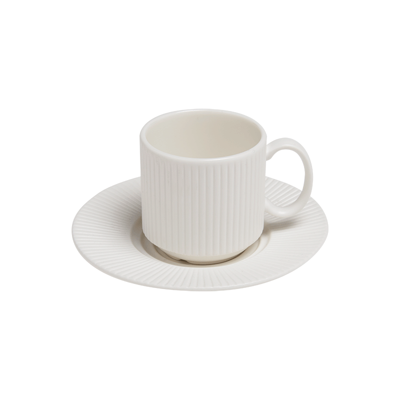 Tasse et sous-tasse à moka 10cl Ginseng