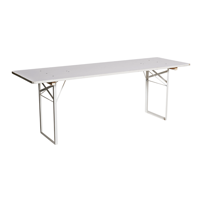 Table en pin blanche 220 x 70 cm