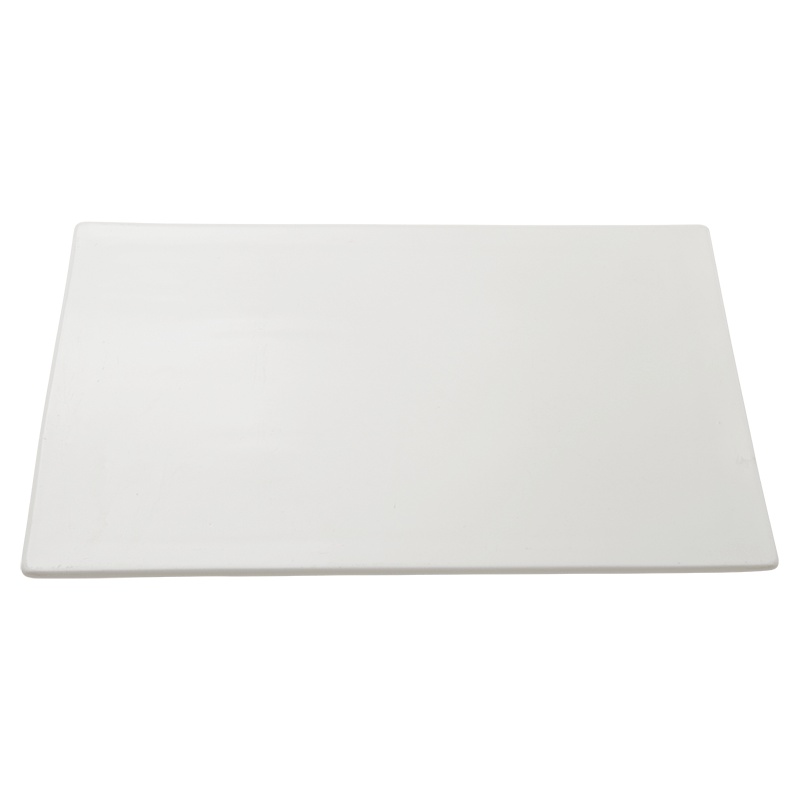 Assiette rectangle sans bord 33 x 22 cm