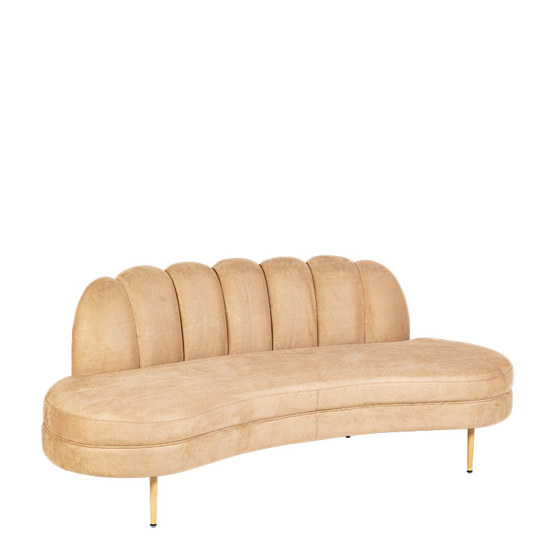 Canapé Bella beige 75 x 190 cm H 80 cm