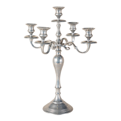 Chandelier mat 5 feux H 52 cm